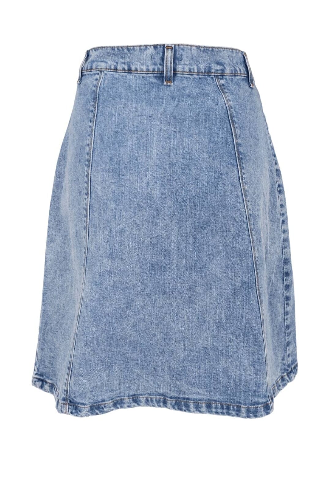 Black Colour - Bcrussel Short Wrap Skirt 40862 - Lt. Denim - Image 4