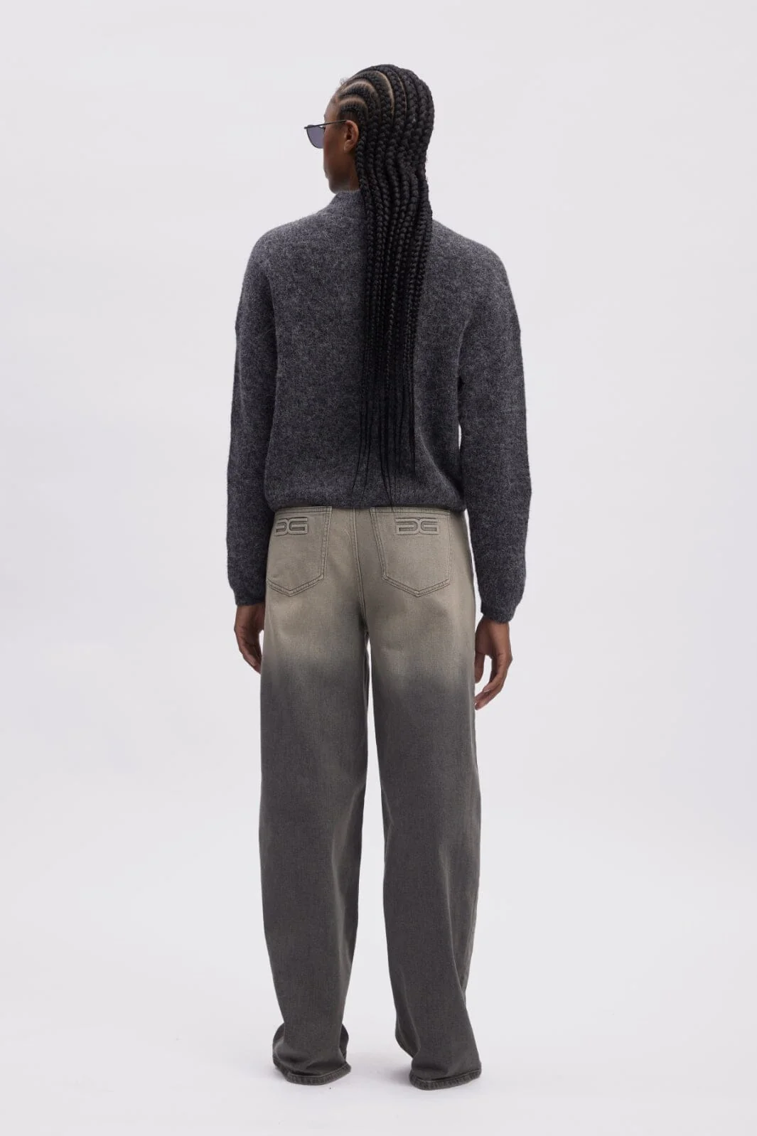 Gestuz - Alphagz Short Cardigan - 106286 Charcoal Melange - Image 6