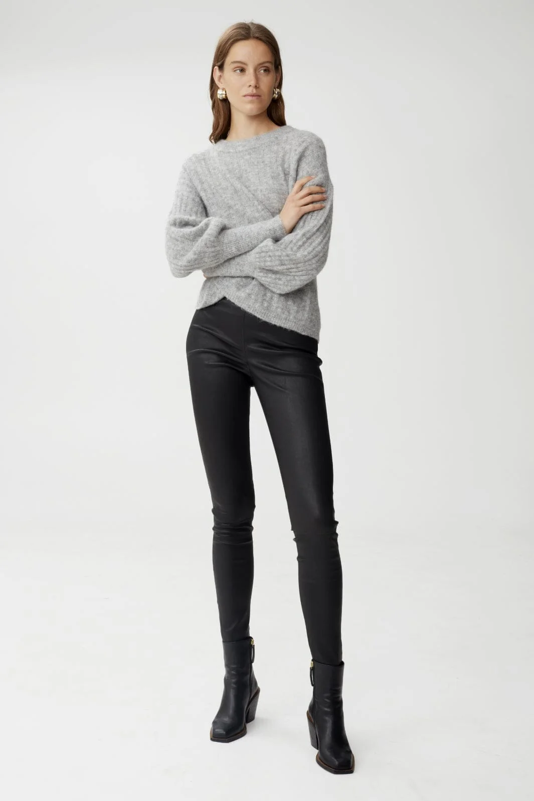 Gestuz - SashaGZ HW leather legging NOOS - Black - Image 6