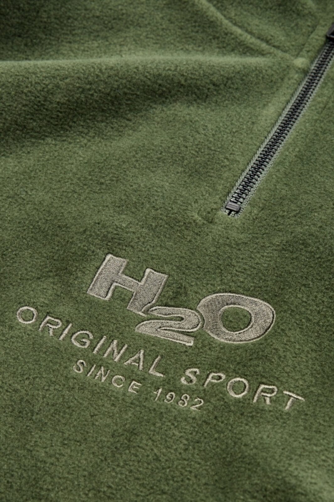 H2O - Blåvand Ii Fleece Half Zip - 3020 Army - Image 3