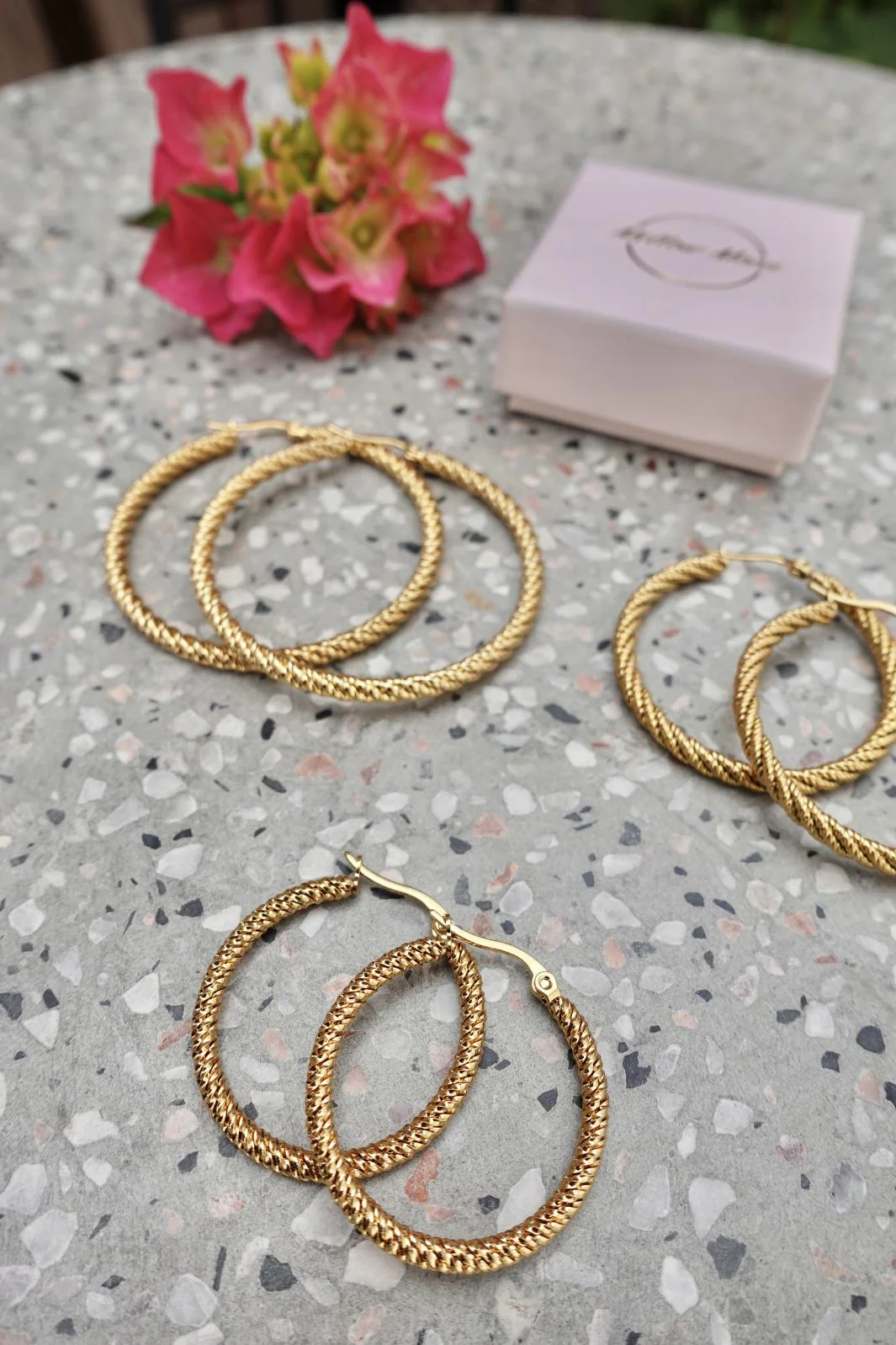 Mellow Moon - Snoede hoops - Forgyldt - Image 5