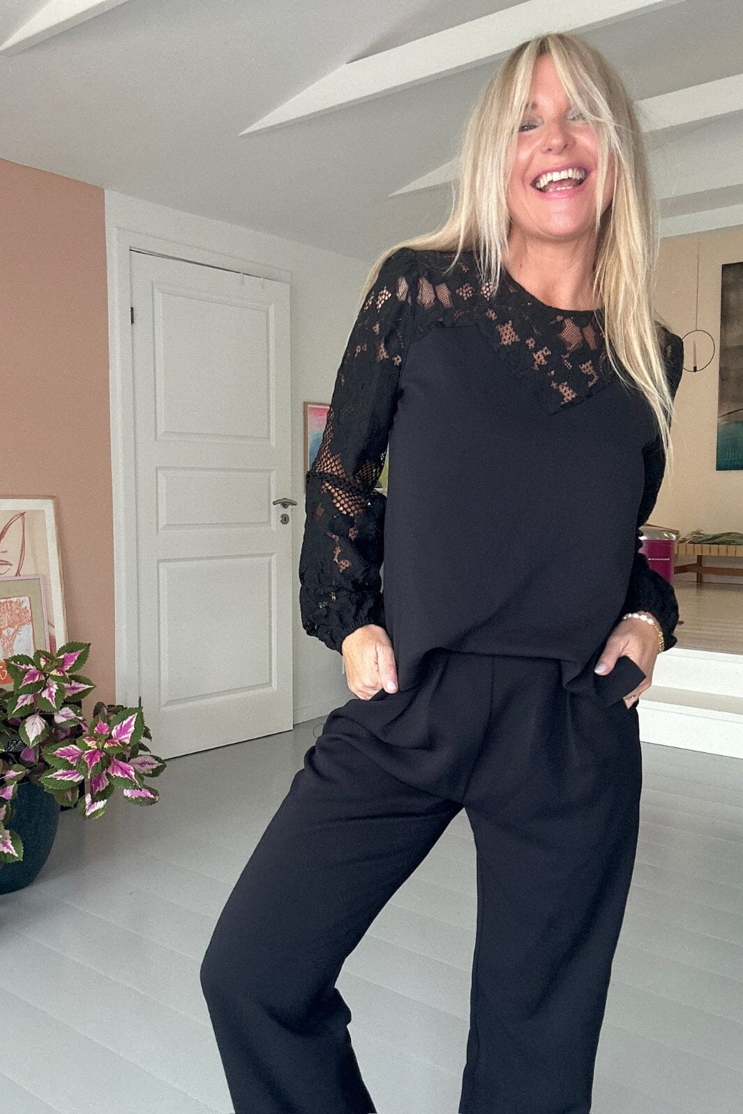 Neo Noir - Antonia Crepe Jumpsuit - Black - Image 6