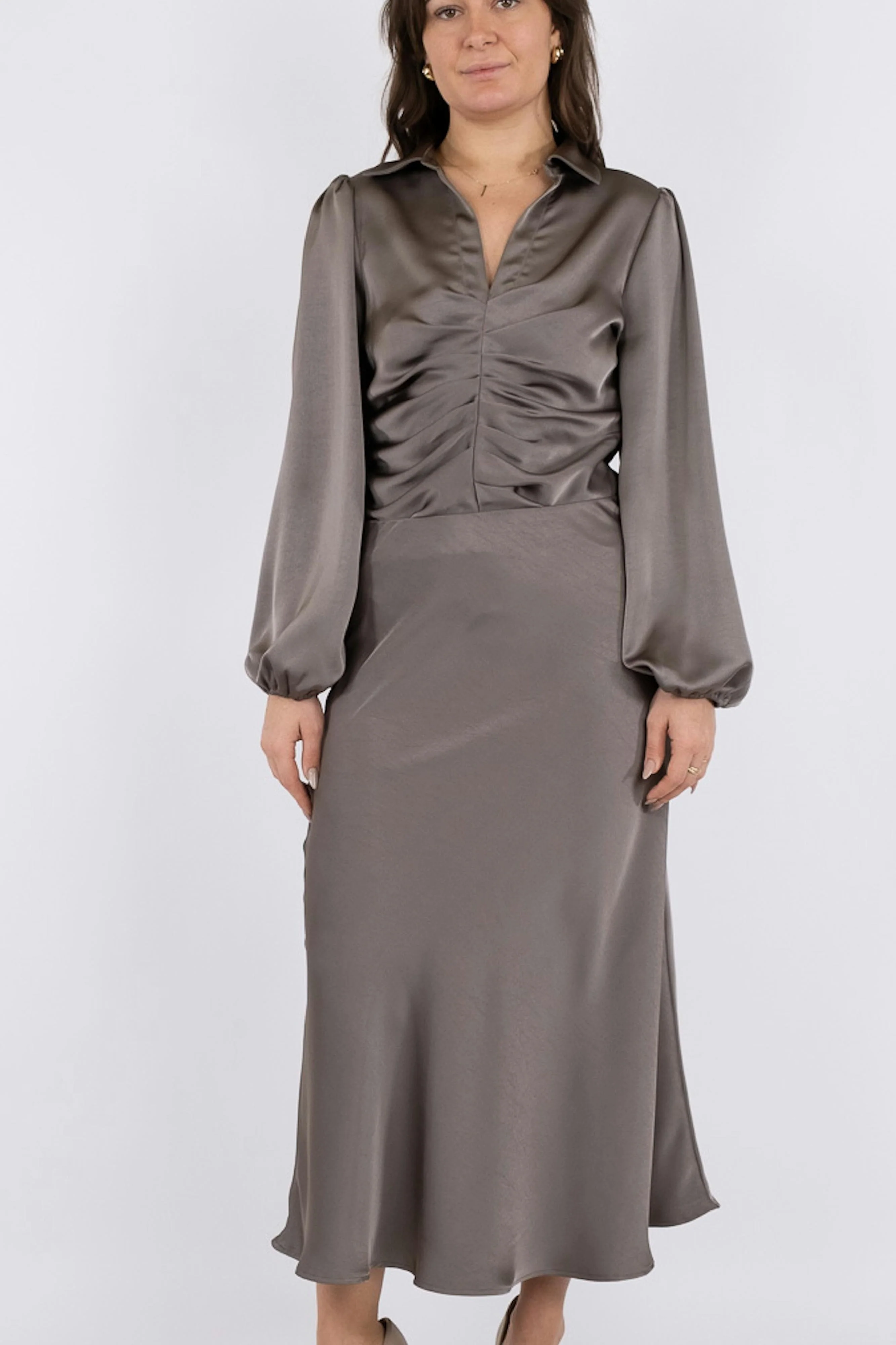 Neo Noir - Bovary Skirt - Warm Grey - Image 9