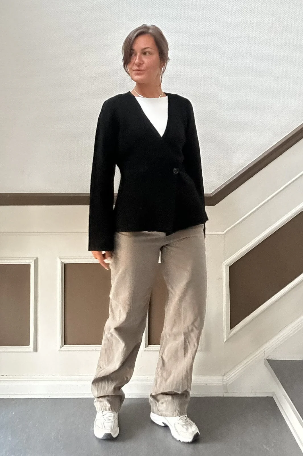 Neo Noir - Marie Louise Knit Cardigan - Black - Image 4