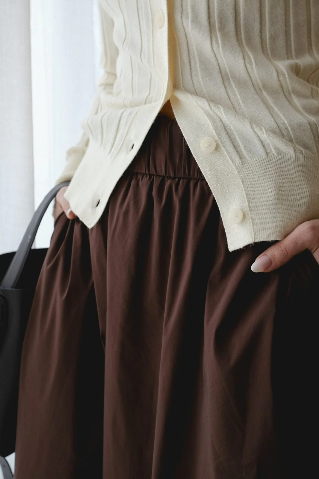 Neo Noir - Rio Solid Knit Cardigan 164579 - 191 - Light Yellow - Image 7