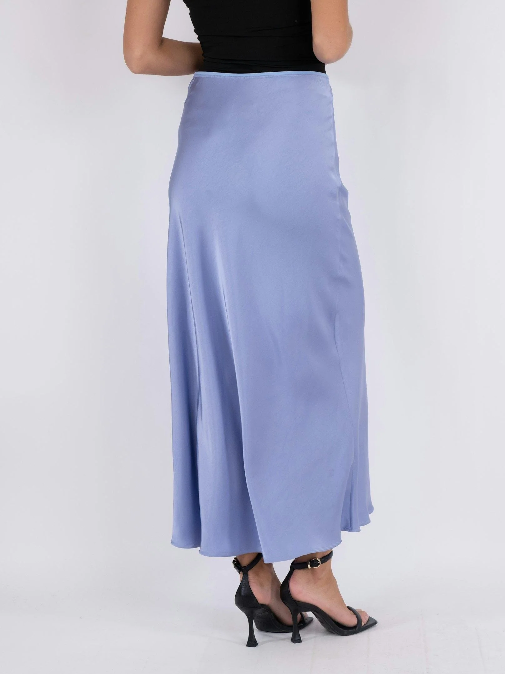 Neo Noir - Vicky Heavy Sateen Skirt - Lilac - Image 6