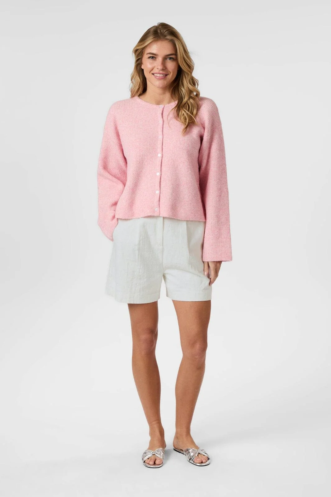 Neo Noir - Vilja Knit Cardigan 164491 - 170 - Pink - Image 5