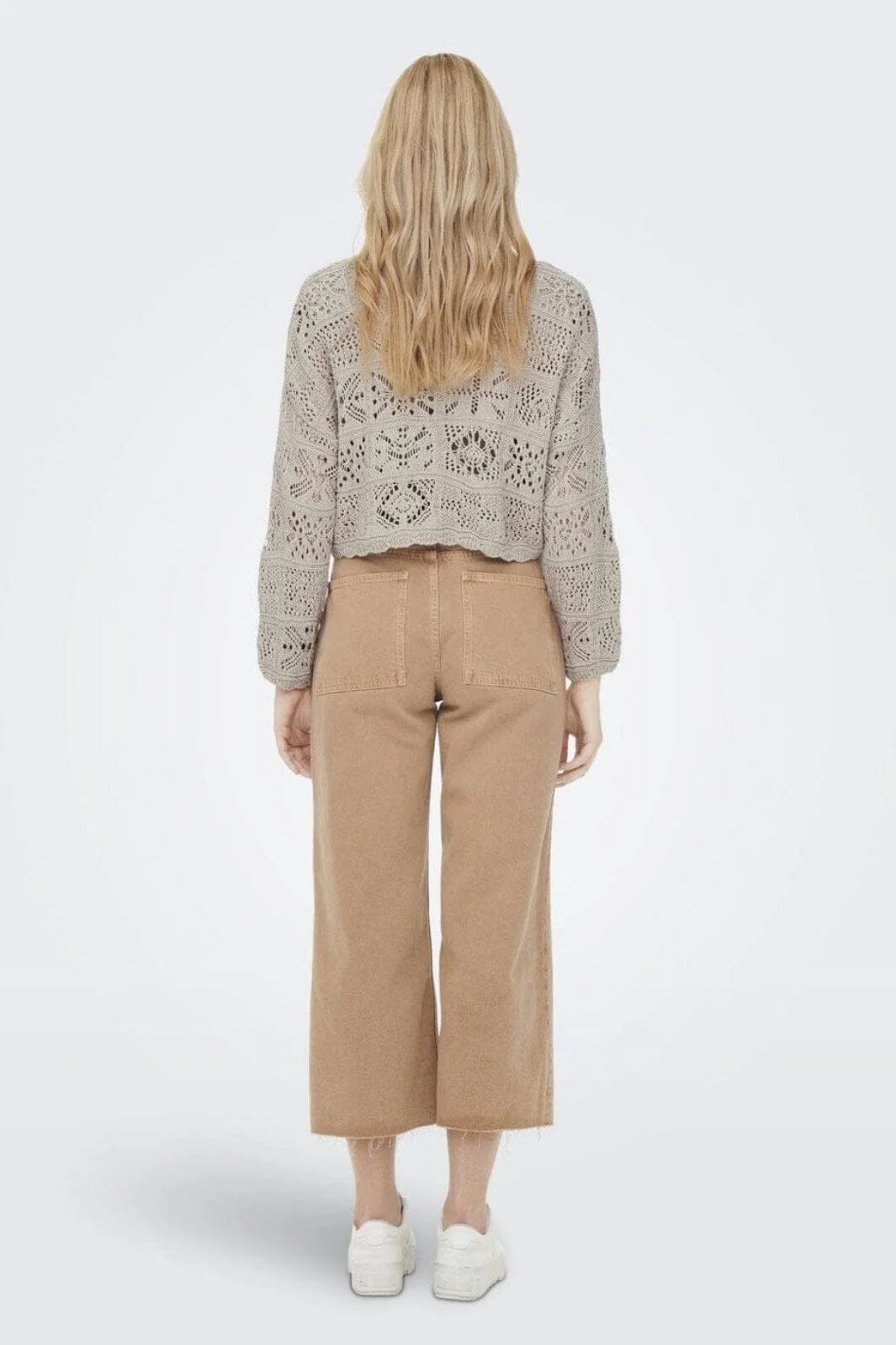 Only - Onlbeach Life 7/8 Tie Cardigan Knt - 4032191 Pumice Stone - Image 6