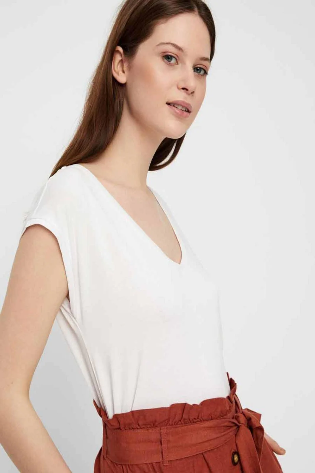 Pieces - Kamala Tee - Bright White - Image 6