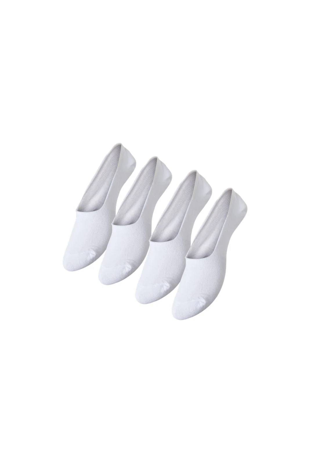 Pieces - Gilly Footies 4-Pack - Bright White - Image 3