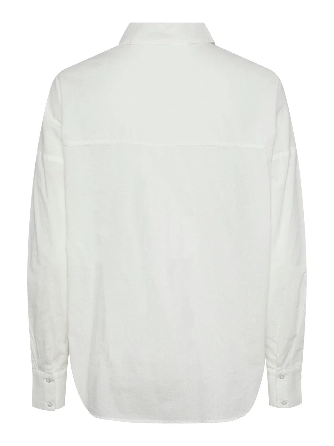 Pieces - Pctanne Ls Loose Shirt - 4121209 Cloud Dancer - Image 7