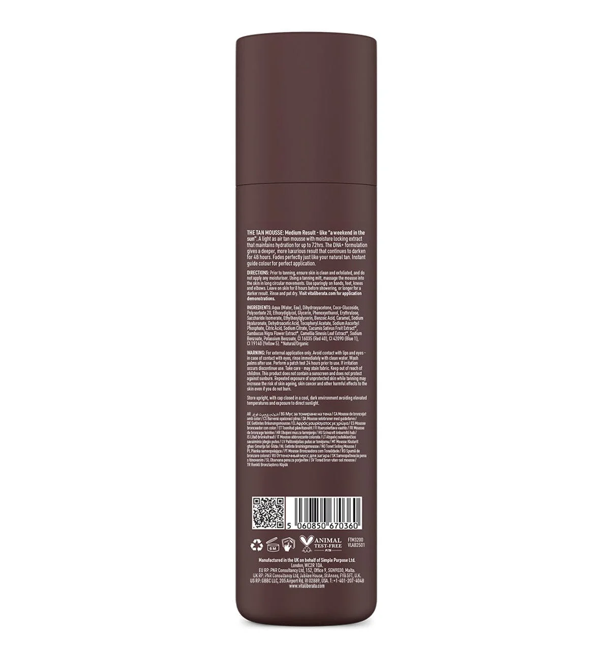 Vita Liberata - Tinted Tanning Mousse - Medium - Image 4